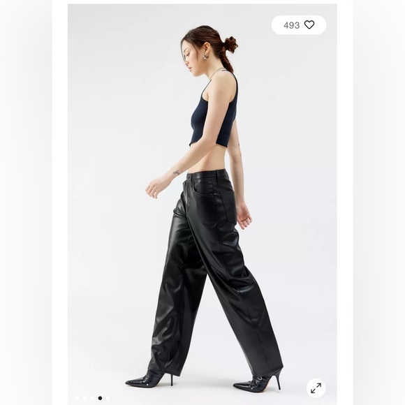 Urban Outfitters Pants - Urban Outfitters Levi’s® Faux Leather Baggy Dad Pant. NWOT. Black
